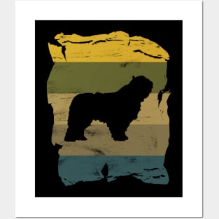 Komondor Distressed Vintage Retro Silhouette Posters and Art